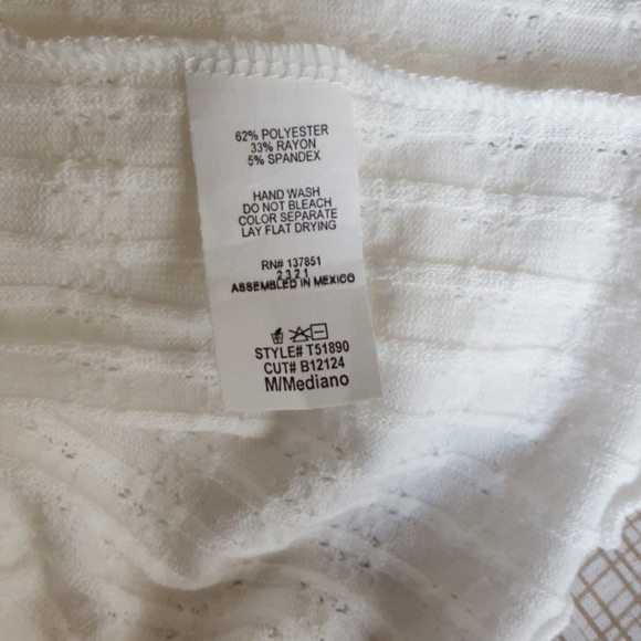 Gaze winter white knit top. M - Picture 7 of 7